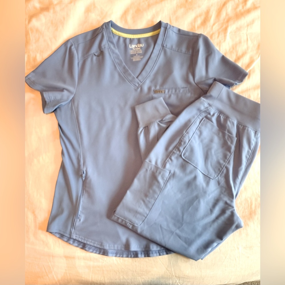 Landau Forward Scrub Set Ceil Blue